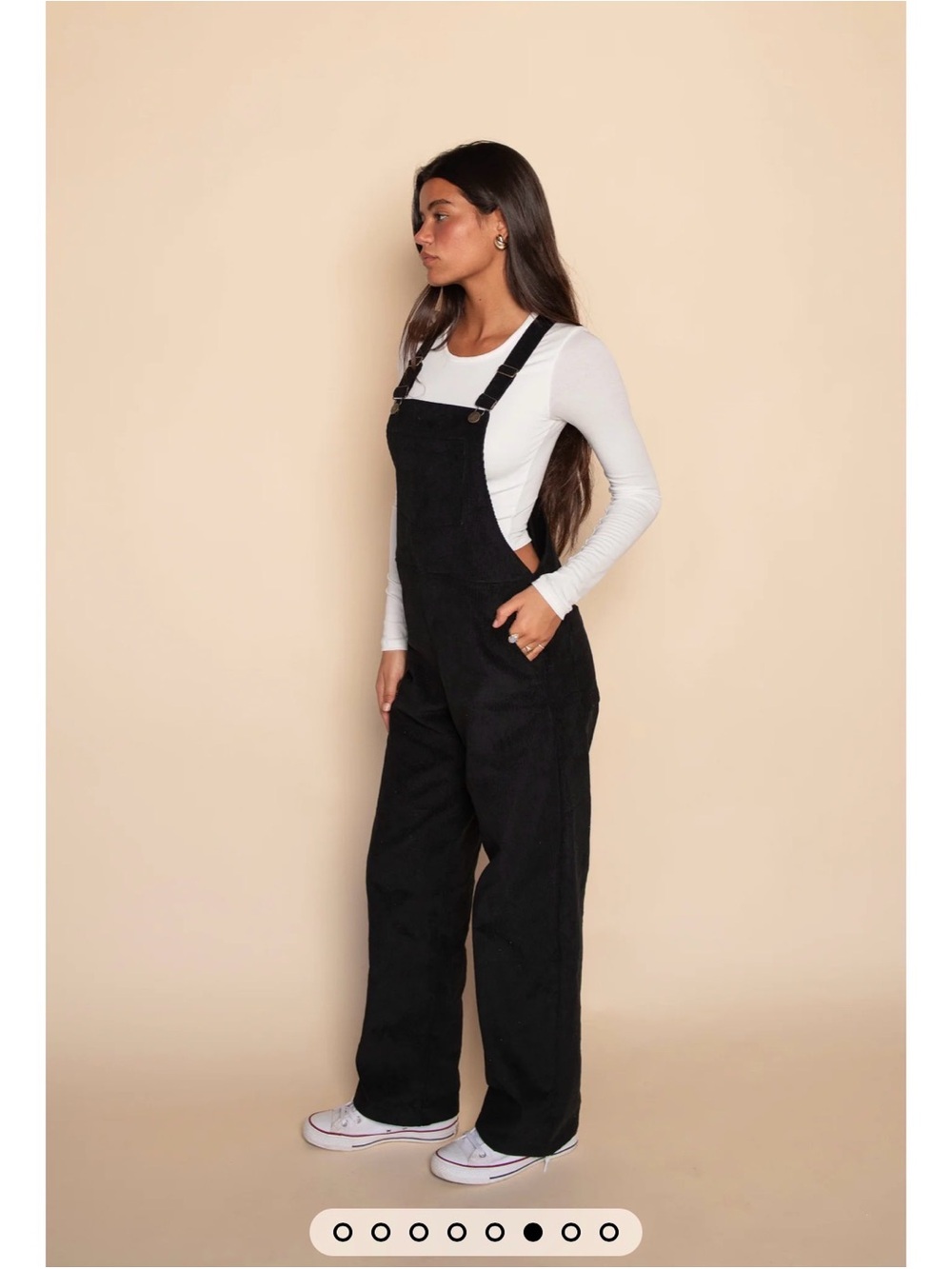 Skatie Maeve Overalls - Black Corduroy